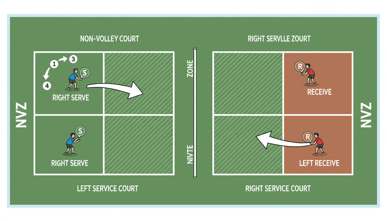 ピックルボール ダブルスルール完全解説｜サーブ順・スコアコール・FAQ【2026年最新版】