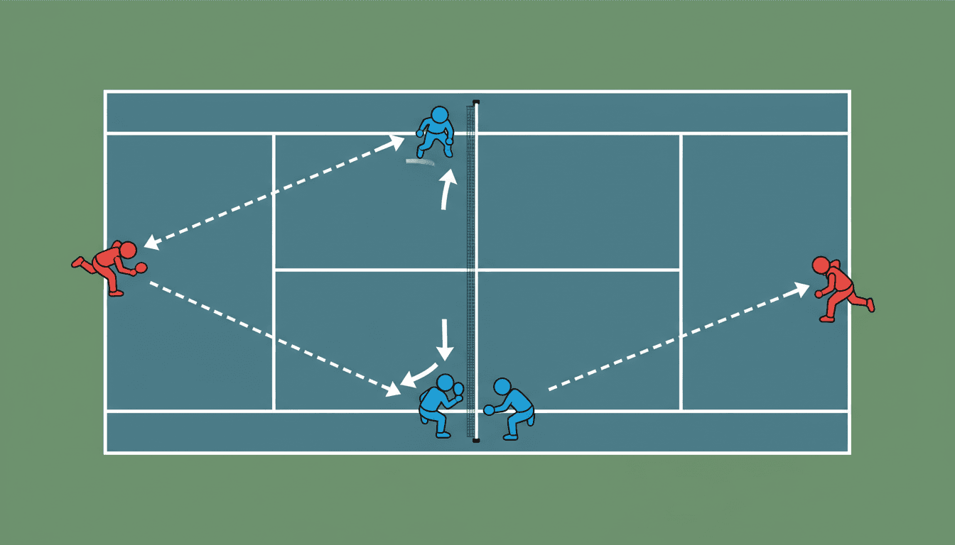 ピックルボール ダブルス戦術ガイド｜勝てるペアになるための基本と応用