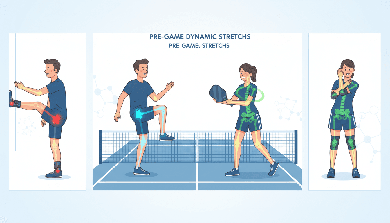 ピックルボールの怪我予防ガイド｜肘・膝・肩の痛みを防ぐストレッチと対策【完全版】