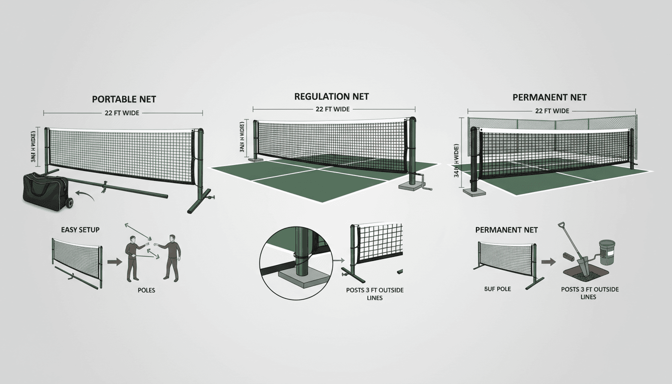 ピックルボールネットの選び方完全ガイド｜公式サイズ・高さとおすすめポータブルネット5選