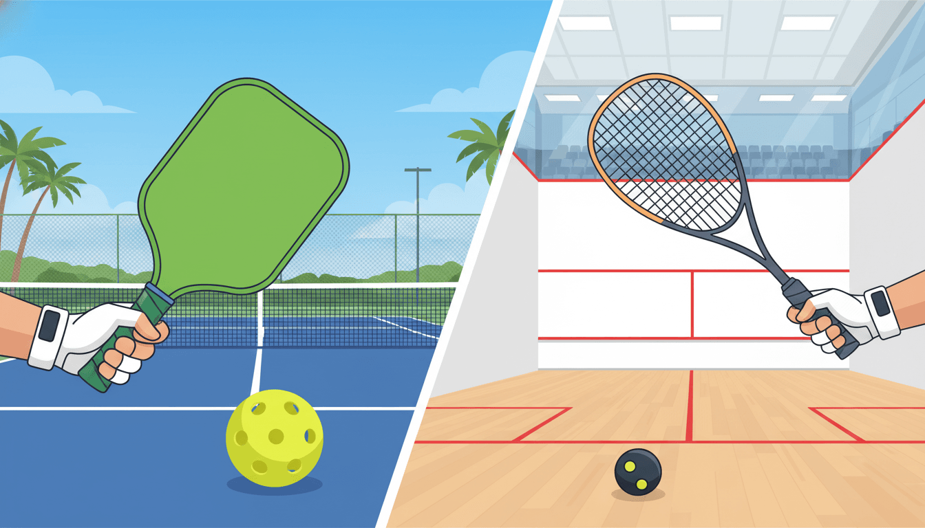 ピックルボールとスカッシュの違いを徹底比較｜コート・道具・ルール・運動量・始めやすさ【2026年版】