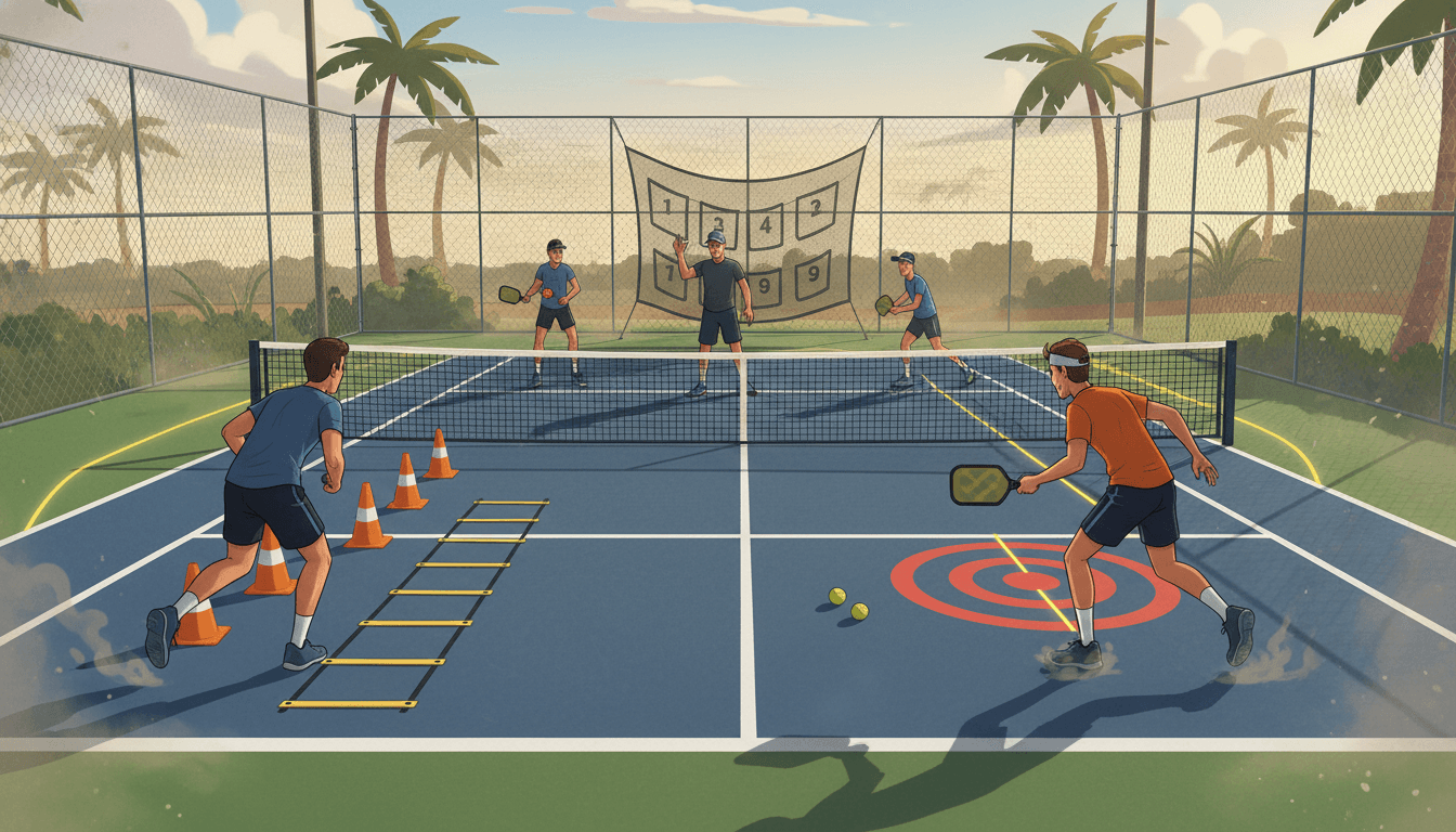 ピックルボール初心者〜中級者向け練習ドリル10選｜1人・2人・4人でできるメニュー