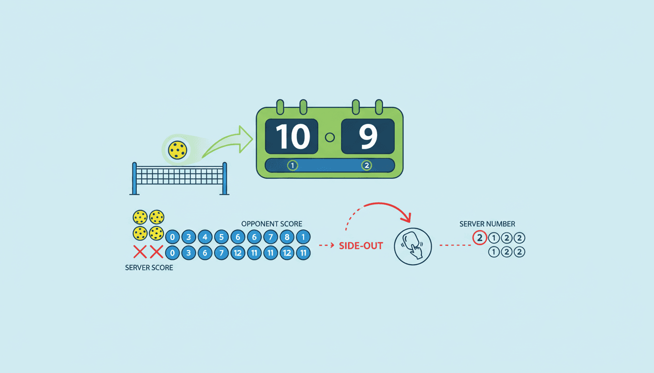 ピックルボールのスコアの数え方完全解説｜「0-0-2」の意味からラリーポイント制まで