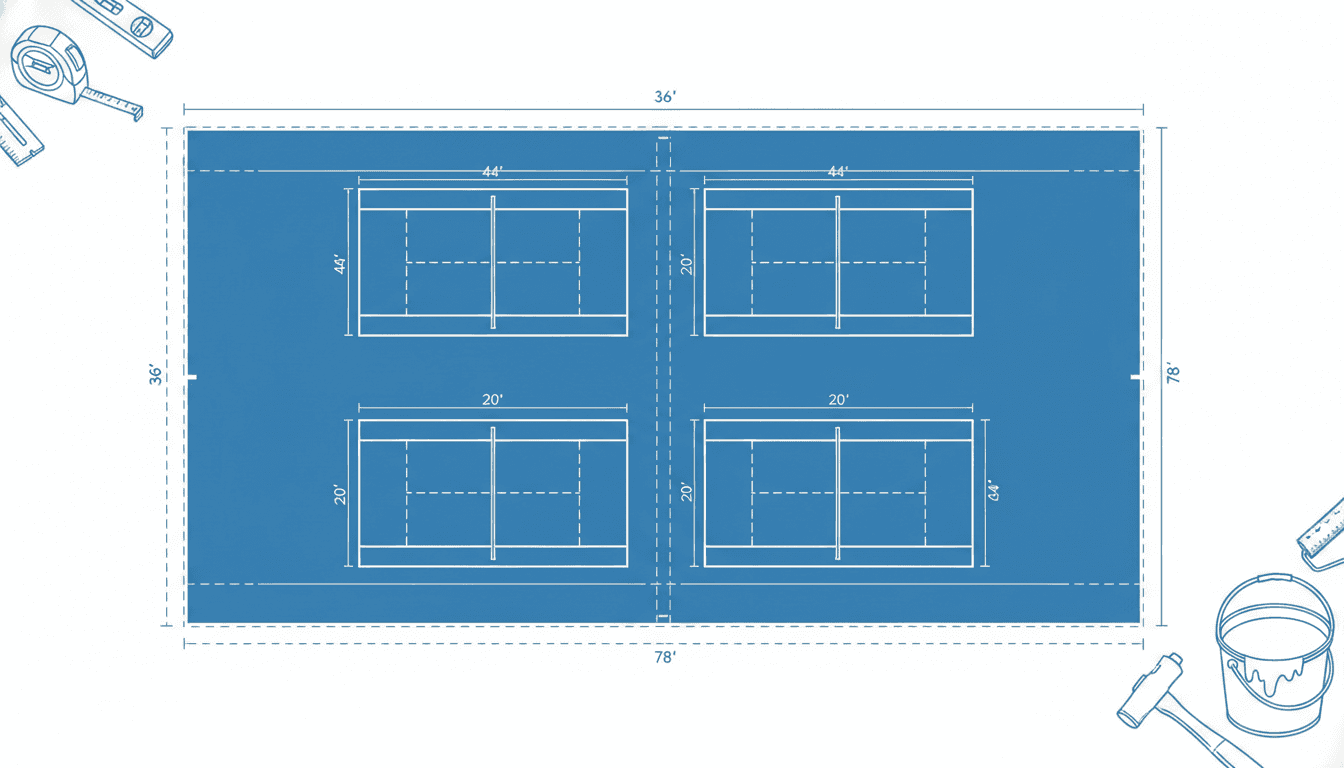 テニスコートをピックルボールコートに転用する方法｜サーフェス別対応・費用・騒音対策の実務ガイド【2026年版】