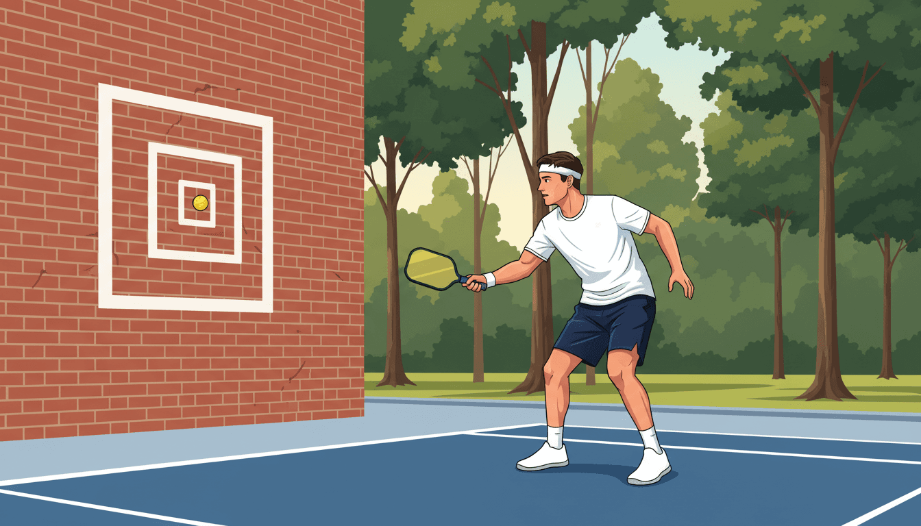 ピックルボールの壁打ち練習ガイド｜一人でできるドリル5選と場所の探し方【2026年版】