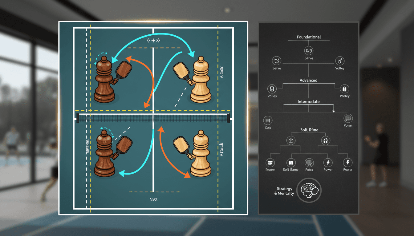 ピックルボール戦術完全ガイド|初心者〜上級者のレベル別戦略ロードマップ【2026年版】